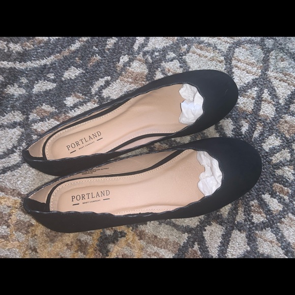 Portland Boot Company Shoes - Black Flats